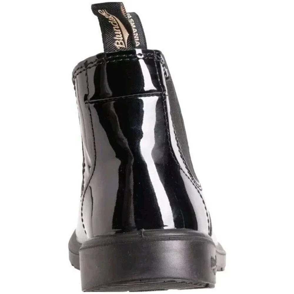 Blundstone Kids 2255 Chelsea Boots Black Patent Leather AU 1 2 3‎ NIB